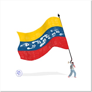 Venezuela migrante Posters and Art